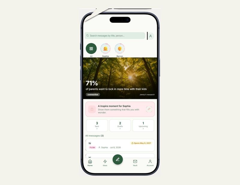 Lifetime Wishes searchable message vault